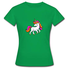 Indlæs billede til gallerivisning Frauen T-Shirt - Unicorn - Kelly Green