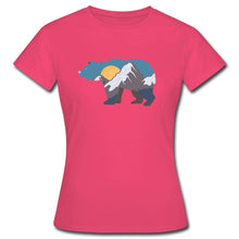 Indlæs billede til gallerivisning Frauen T-Shirt mit Bär und Bergen - Azalea