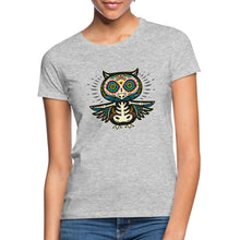 Carregar imagem no visualizador da galeria, Frauen T-Shirt Día de los Muertos - Grau meliert
