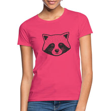 Ladda upp bild till gallerivisning, Frauen T-Shirt mit Waschbär - Azalea