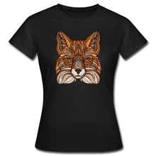 Załaduj obraz do przeglądarki galerii, Frauen T-Shirt - Fuchs - Schwarz