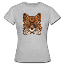 Załaduj obraz do przeglądarki galerii, Frauen T-Shirt - Fuchs - Grau meliert