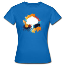 Indlæs billede til gallerivisning Frauen T-Shirt - Bunter Baum - Royalblau