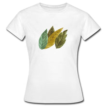 Załaduj obraz do przeglądarki galerii, Frauen T-Shirt - Blätter - Weiß