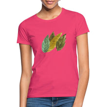 Załaduj obraz do przeglądarki galerii, Frauen T-Shirt - Blätter - Azalea