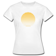 Lataa kuva Galleria-katseluun, Frauen T-Shirt - Sonnenuntergang - Weiß