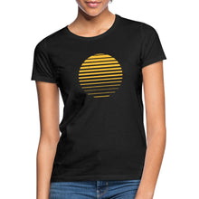 Lataa kuva Galleria-katseluun, Frauen T-Shirt - Sonnenuntergang - Schwarz