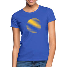 Lataa kuva Galleria-katseluun, Frauen T-Shirt - Sonnenuntergang - Royalblau