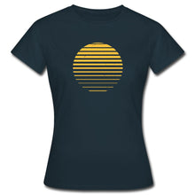 Lataa kuva Galleria-katseluun, Frauen T-Shirt - Sonnenuntergang - Navy