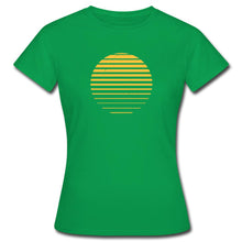 Lataa kuva Galleria-katseluun, Frauen T-Shirt - Sonnenuntergang - Kelly Green