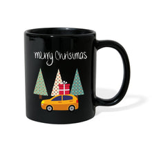 Carica l'immagine nel visualizzatore di Gallery, Weihnachtstasse - Auto mit Geschenk - Schwarz