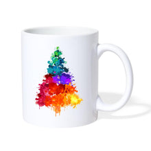Charger l'image dans la galerie, Weihnachtstasse - bunter Tannenbaum - Weiß