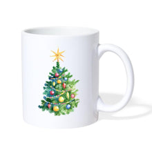 Charger l'image dans la galerie, Tasse mit Weihnachtsbaum - Weiß