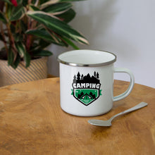 Ladda upp bild till gallerivisning, Emaille-Tasse - Camping Tasse - Weiß