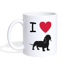 Charger l'image dans la galerie, Dackel Tasse - I love Dachshund - white