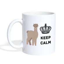 Ladda upp bild till gallerivisning, Alpaka Tasse - KEEP CALM - white