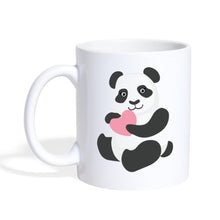 Carica l'immagine nel visualizzatore di Gallery, Panda Tasse mit Herz - white
