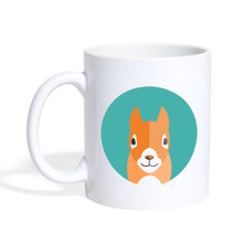 Carregar imagem no visualizador da galeria, Tasse mit Eichhörnchen Kopf - white