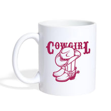 Afbeelding in Gallery-weergave laden, Pferde Tasse - Cowgirl - white