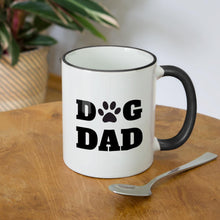 Ladda upp bild till gallerivisning, Kaffee-Tasse - DOG DAD - Weiß/Schwarz