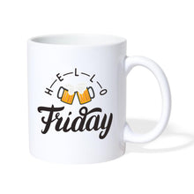 Ladda upp bild till gallerivisning, Tasse - Hello Friday - weiß