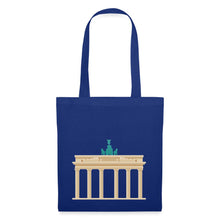 Carregar imagem no visualizador da galeria, Stoffbeutel Berlin mit Brandenburger Tor - Royalblau