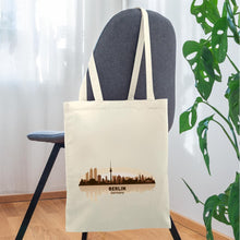 Carregar imagem no visualizador da galeria, Stoffbeutel Berlin mit Skyline - Natur