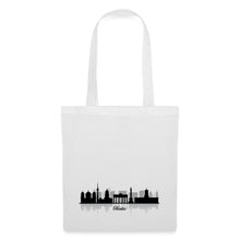 Załaduj obraz do przeglądarki galerii, Stoffbeutel mit schwarzer Berlin-Skyline-Silhouette und Schriftzug Berlin