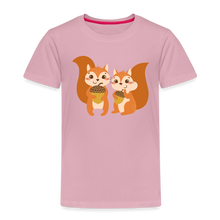 Load image into Gallery viewer, Kinder Premium T-Shirt - Eichhörnchen - Hellrosa
