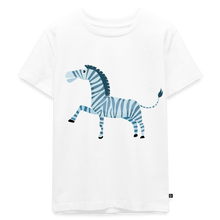 Indlæs billede til gallerivisning Kinder Premium T-Shirt - Zebra - Weiß
