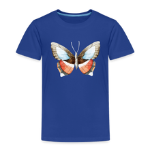 Load image into Gallery viewer, Kinder Premium T-Shirt mit Schmetterling - Königsblau
