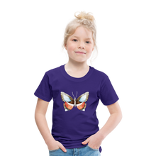 Load image into Gallery viewer, Kinder Premium T-Shirt mit Schmetterling - Lila
