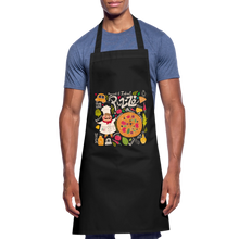 Carica l'immagine nel visualizzatore di Gallery, Küchenschürze für Männer - Pizza - Schwarz
