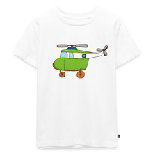 Afbeelding in Gallery-weergave laden, Kinder Premium T-Shirt - Hubschrauber - Weiß
