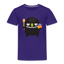 Load image into Gallery viewer, Kinder Premium T-Shirt - Kuchen Monster - Lila

