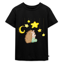 Ladda upp bild till gallerivisning, Kinder Premium T-Shirt - Igel mit Sternen - Schwarz

