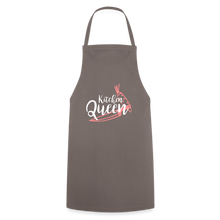 Indlæs billede til gallerivisning Kochschürze für Damen - Kitchen Queen - Grau
