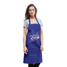 Indlæs billede til gallerivisning Kochschürze für Damen - Kitchen Queen - Royalblau
