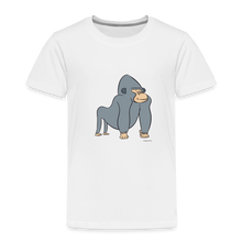 Load image into Gallery viewer, Kinder Premium T-Shirt mit Gorilla - Weiß
