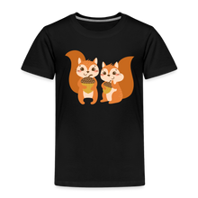 Load image into Gallery viewer, Kinder Premium T-Shirt - Eichhörnchen - Schwarz
