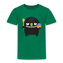 Load image into Gallery viewer, Kinder Premium T-Shirt - Kuchen Monster - Kelly Green

