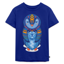Lataa kuva Galleria-katseluun, Kinder Premium T-Shirt - Pinguin Mama mit Baby - Royalblau
