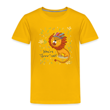 Load image into Gallery viewer, Kinder Premium T-Shirt - Du bist großartig! - Sonnengelb
