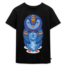 Lataa kuva Galleria-katseluun, Kinder Premium T-Shirt - Pinguin Mama mit Baby - Schwarz
