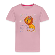 Load image into Gallery viewer, Kinder Premium T-Shirt - Du bist großartig! - Hellrosa
