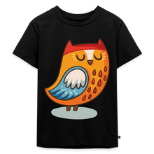 Afbeelding in Gallery-weergave laden, Kinder Premium T-Shirt - Eule - Schwarz
