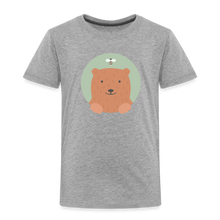 Load image into Gallery viewer, Kinder Premium T-Shirt - Bär und Biene - Grau meliert
