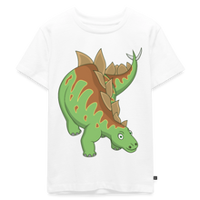 Afbeelding in Gallery-weergave laden, Kinder Premium T-Shirt - Dinosaurier Stegosaurus - Weiß
