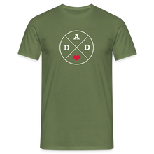 Afbeelding in Gallery-weergave laden, Männer T-Shirt - Dad mit Herz - Militärgrün
