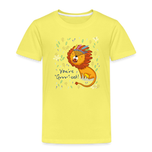 Load image into Gallery viewer, Kinder Premium T-Shirt - Du bist großartig! - Gelb
